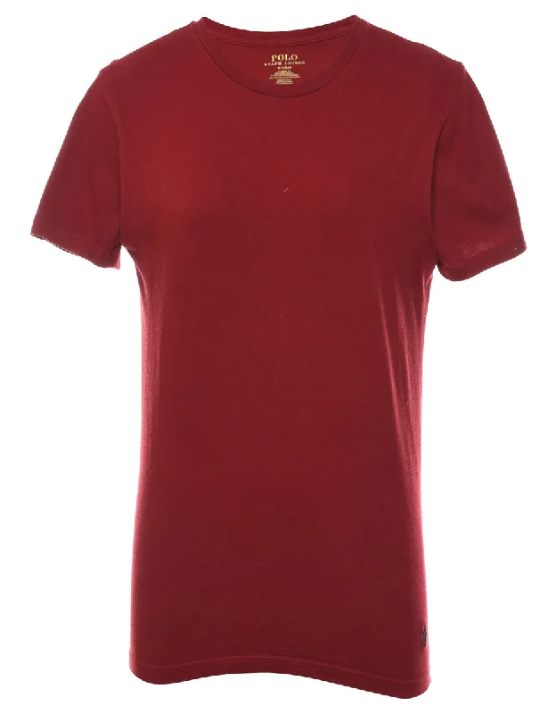 casual sports coatRalph Lauren Maroon Plain T-shirt - S