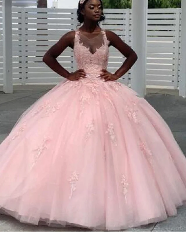 party dressPrincess Lace Scoop Debutante Gown Sweet 15 Ball Gown Quinceanera Prom Dresses,vestidos de fiesta de 15