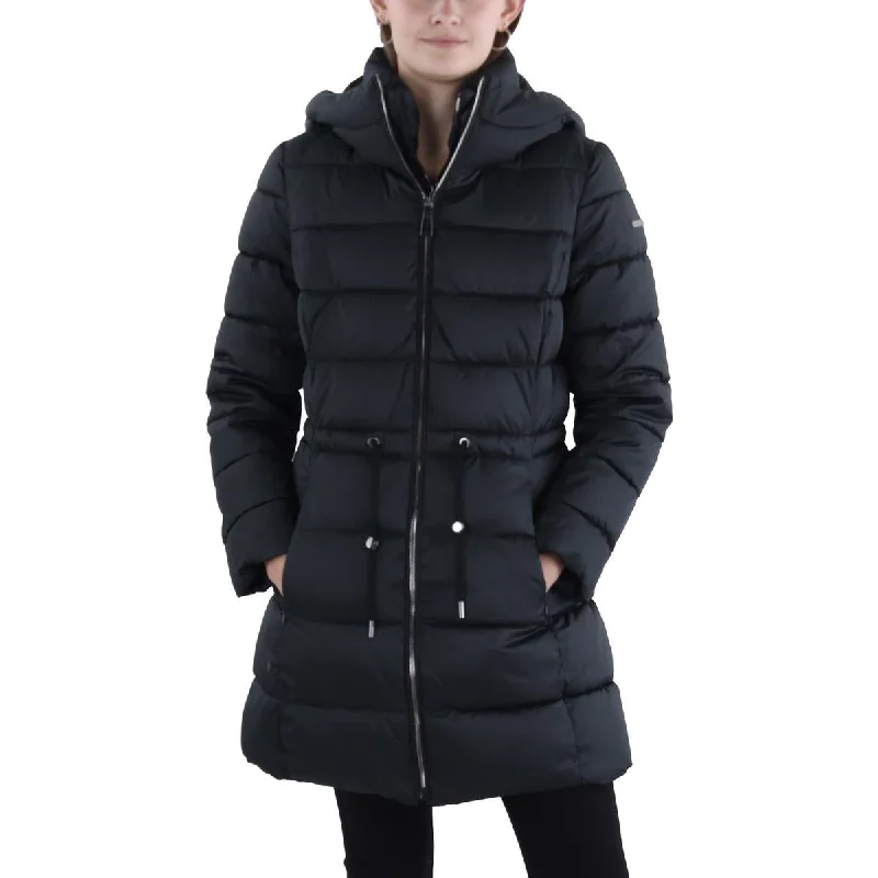 zip-up jacketWomens Quilted Hooded Puffer Jacket