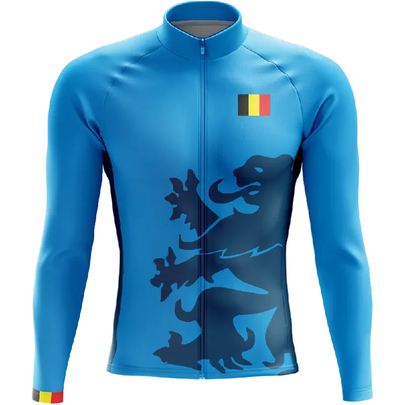 eco-friendly sports hoodieBelgium Elite Long Sleeve Cycling Jersey