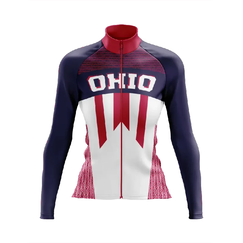 sleek gym hoodieWomen's Ohio Long Sleeve Cycling Jersey