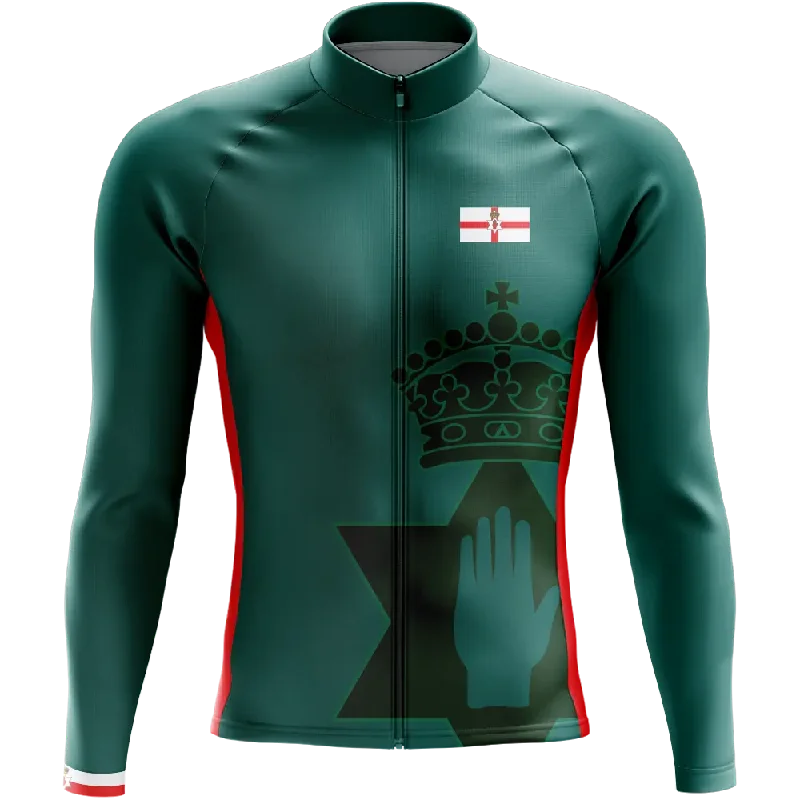 cozy gym sweatshirtNorthern Ireland Elite Long Sleeve Cycling Jersey