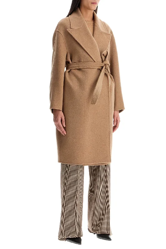 fitted trench coatMax Mara Atelier Cashmere Robe-Style Coat With Eight