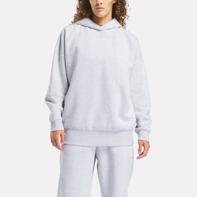 minimaLux Oversized Hoodie Light Grey Heather