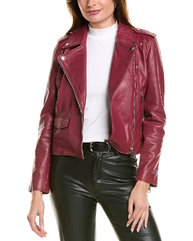 tailored blazer coatWalter Baker Liz Leather Jacket