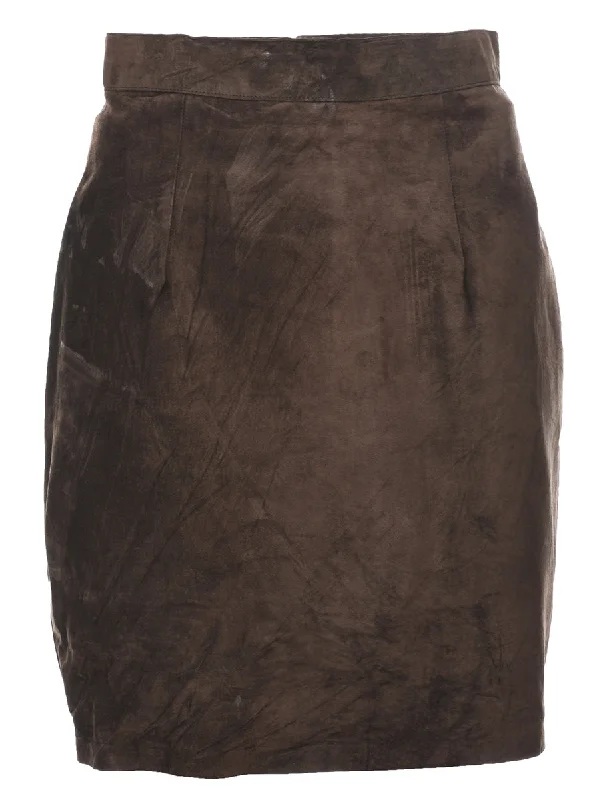 oversized trench coatDark Brown Suede Pencil Skirt - S