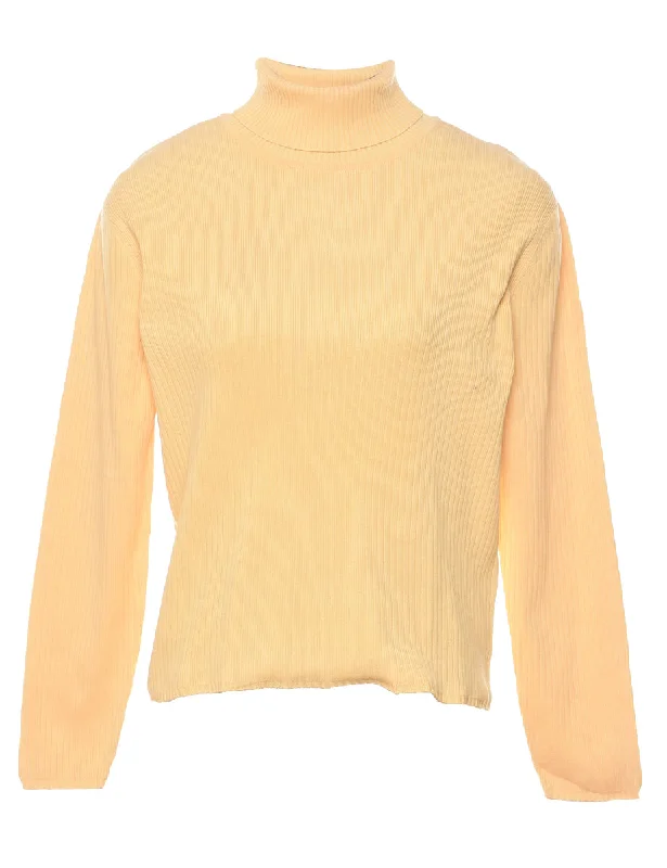 insulated trench coatYellow Turtleneck Jumper - M