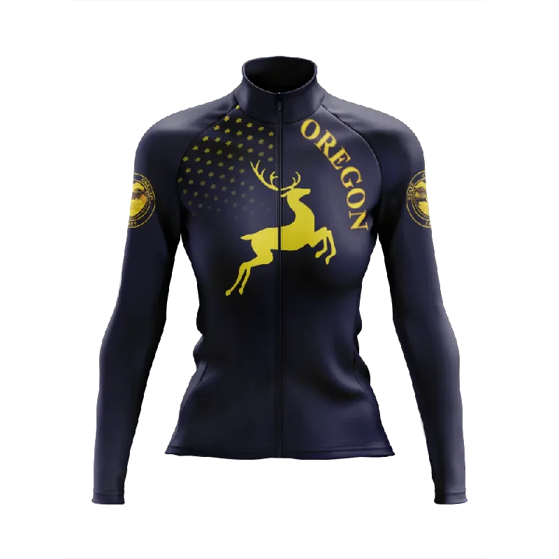 minimalistic workout hoodieWomen's Oregon Long Sleeve Cycling Jersey