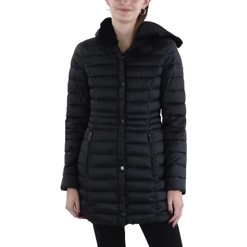 cold weather jacketWomens Hooded Long Puffer Jacket