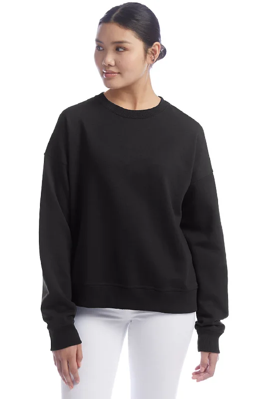 casual workout hoodieChampion Womens PowerBlend Crewneck Sweatshirt - Black