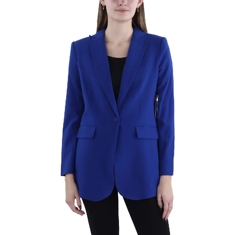 chic wool coatWomens Collared Suit Separate One-Button Blazer