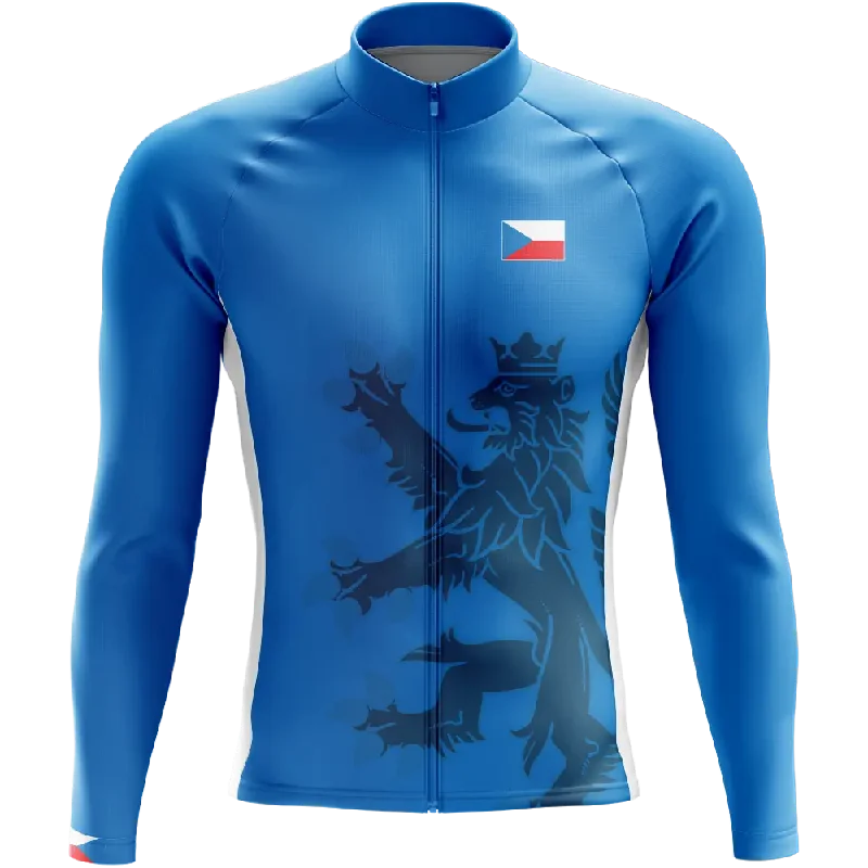 fitted workout sweatshirtCzech Republic Elite Long Sleeve Cycling Jersey