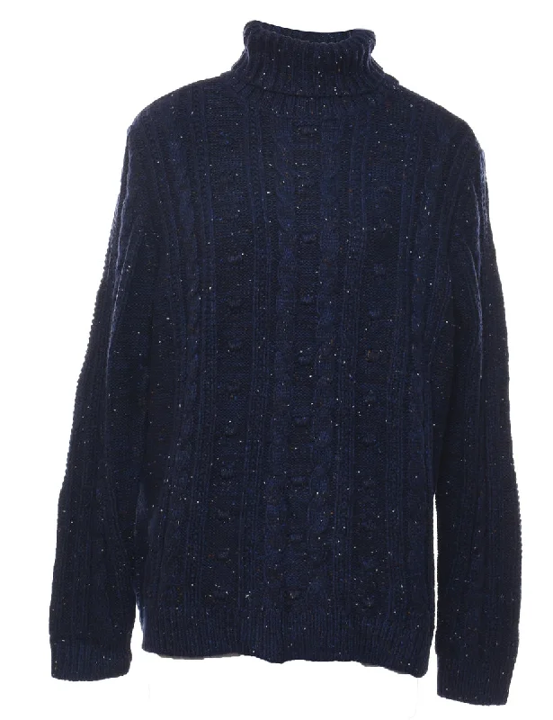 urban street coatLand's End Navy Turtleneck Jumper - L