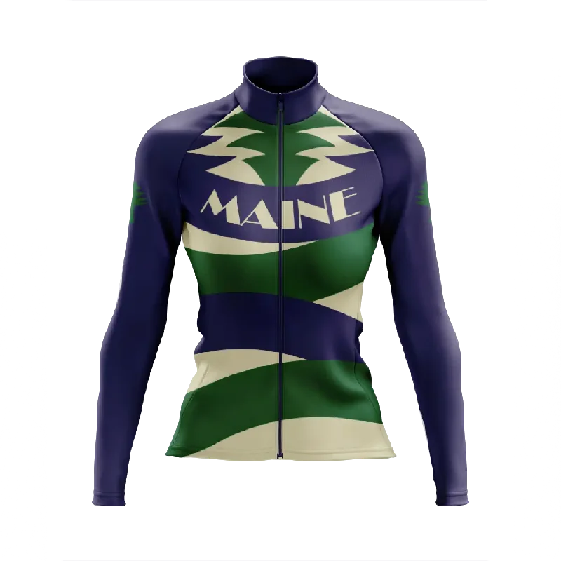 chic fitness hoodieWomen's Maine Long Sleeve Cycling Jersey