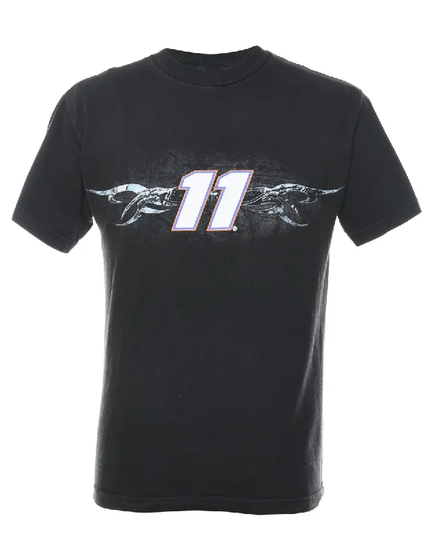 soft shell coatBlack #11 NASCAR Printed T-shirt - M