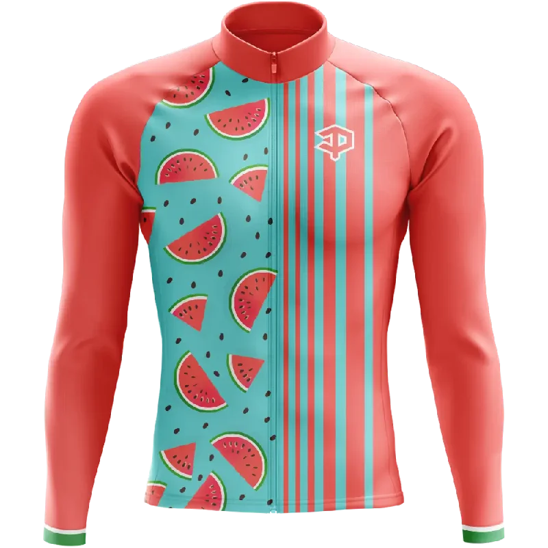 stylish training hoodieMelon Slice Long Sleeve Cycling Jersey