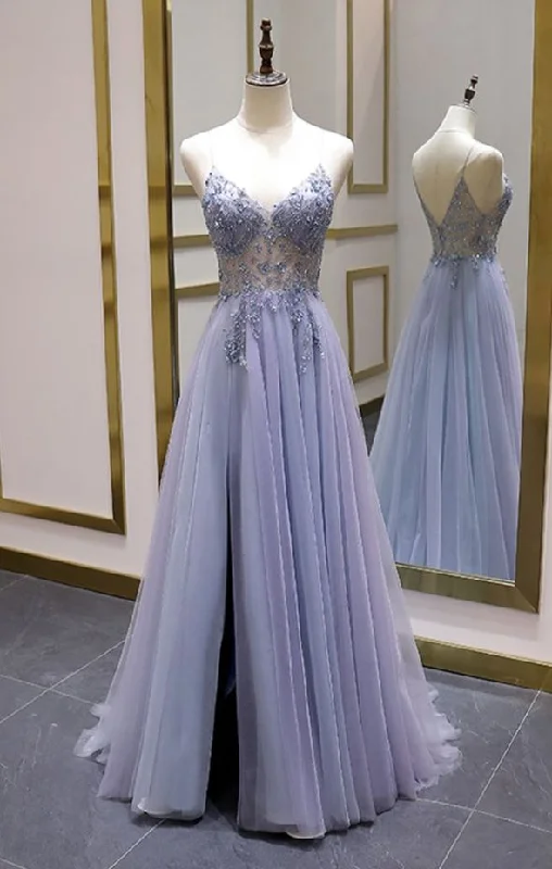 long sleeve dressSexy Illusion Long Prom Dress Luxury Beaded A Line Long Formal Women Evening Gown Party Dress Y6760