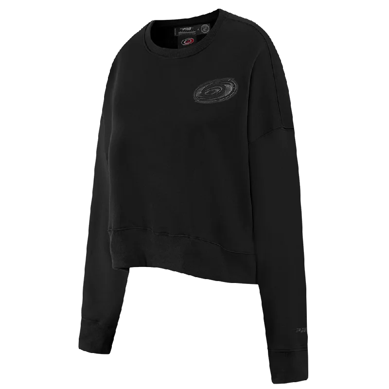 performance gym sweatshirtNHL CAROLINA HURRICANES NEUTRAL WOMEN'S CREWNECK (BLACK)