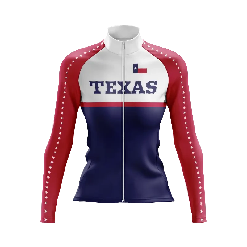 athletic style hoodieWomen's Texas Long Sleeve Cycling Jersey