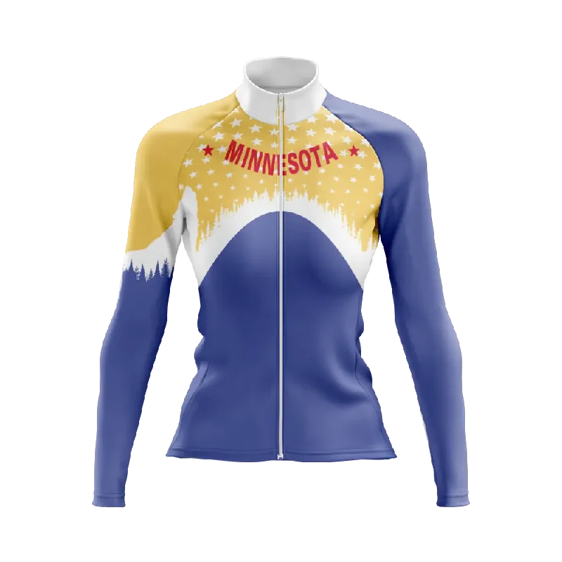 comfy workout wear hoodieWomen's Minnesota Long Sleeve Cycling Jersey