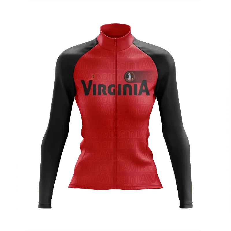 lightweight fitness hoodieWomen's Virginia Long Sleeve Cycling Jersey