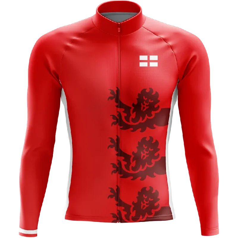 sporty casual hoodieEngland Elite Long Sleeve Cycling Jersey