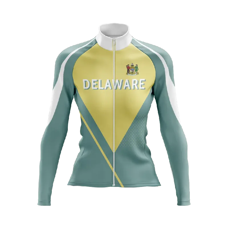 fashionable fitness sweatshirtWomen's Delaware Long Sleeve Cycling Jersey