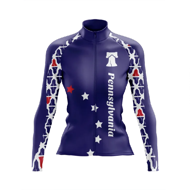 modern athletic hoodieWomen's Pennsylvania Long Sleeve Cycling Jersey