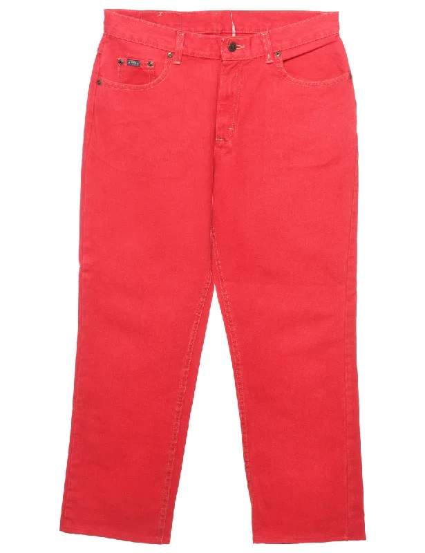 fitted coatRed Lee Cropped Tapered Jeans - W32 L27