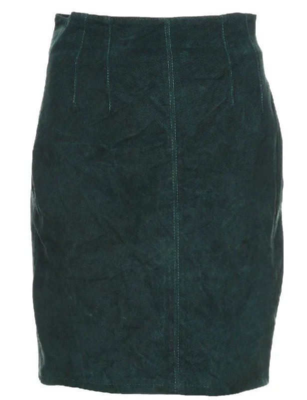 windbreaker jacketDark Green Suede Skirt - S