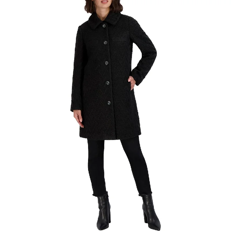 fashion-forward coatWomens Collared Long Walker Coat