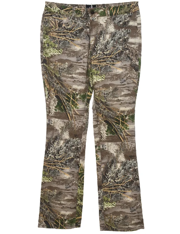 stylish coatWoodland Camouflage Design Trousers - W32 L31