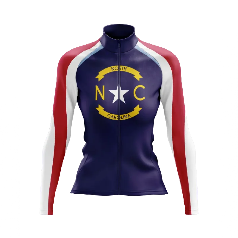 trendy sports sweatshirtWomen's North Carolina Long Sleeve Cycling Jersey