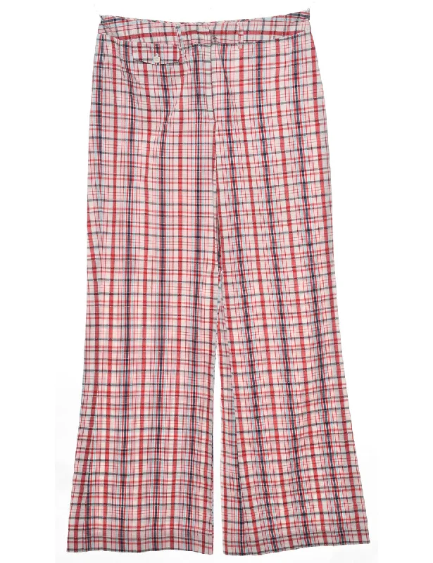 fashion-forward coatMulti-colour Checked Trousers - W30 L31