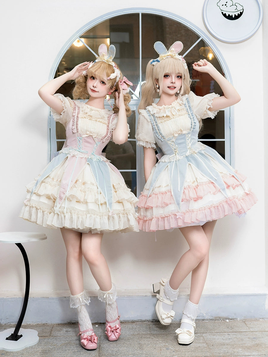 high-waisted dressZhiJinYuan~Circus Troup~Sweet Lolita JSK Dress Circus Theme Lolita Dress