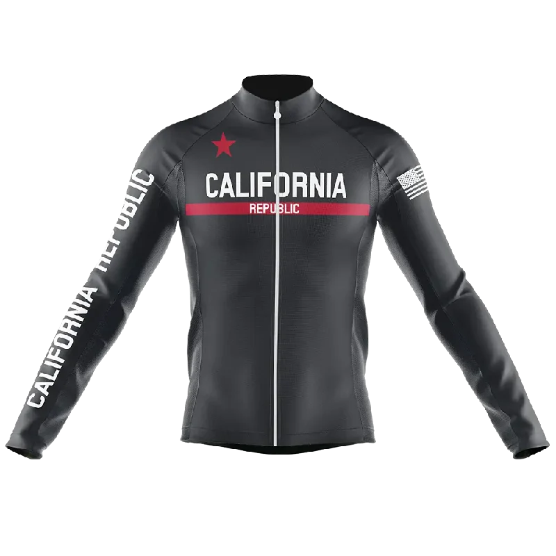 zip-up gym hoodieCalifornia V12 Long Sleeve Cycling Jersey