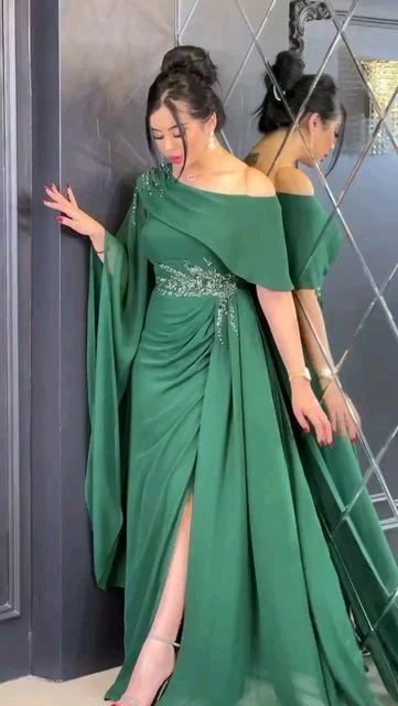 fitted dressCharming Green Long Prom Dress,Green Evening Dress Y5656