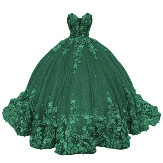 mini dressGreen Sweetheart Sweet 16 Quinceanera Dresses Ball Gown for Girls Y7156