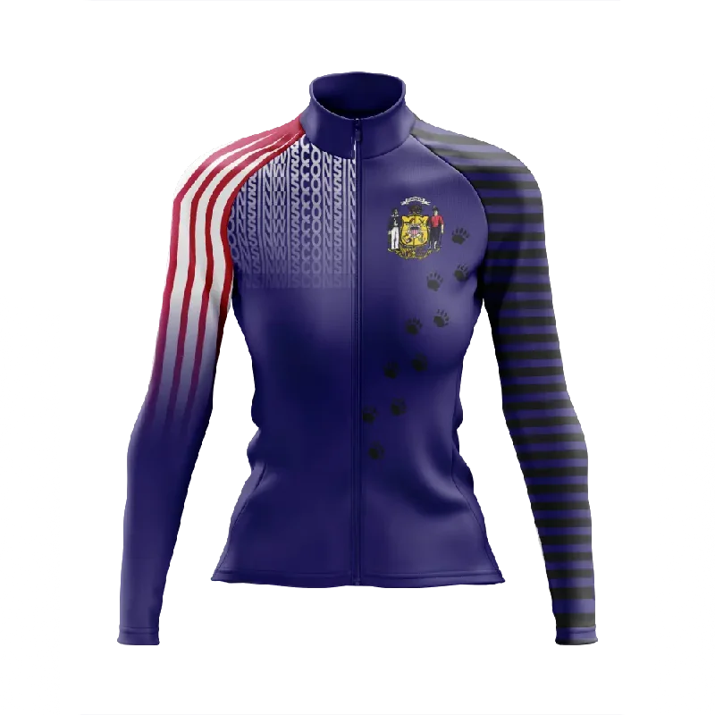 stylish sports hoodieWomen's Wisconsin Long Sleeve Cycling Jersey